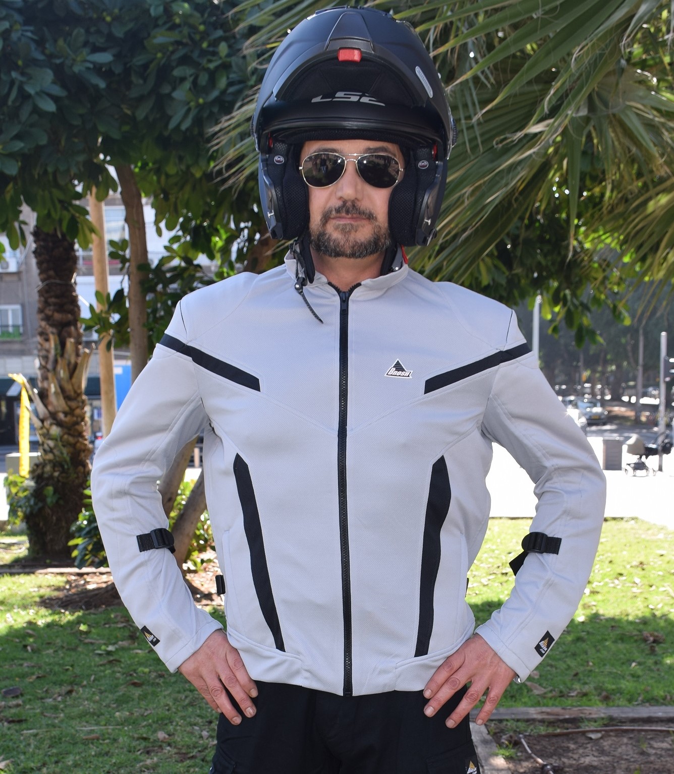 optimal 2 grey black front